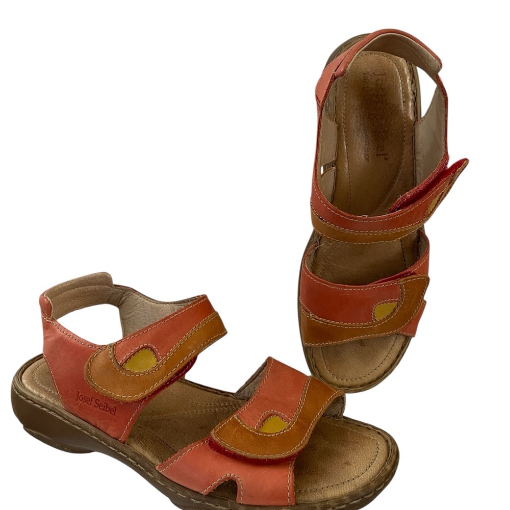 Josef Seibel Leather Debra Sandals Size  39